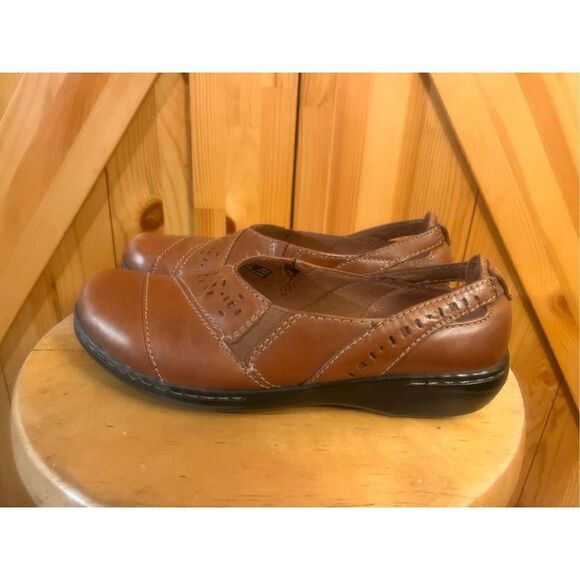 Clarks Evianna Fig Leather Slip On 26108336 Brown size 7.5M - Picture 2 of 7